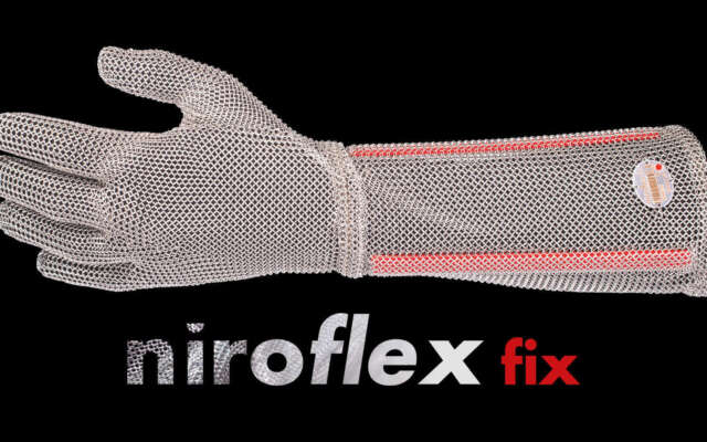 NIROFLEX fix, metzger handschuhe und Kettenhandschuhe für Metzger, Fleischer, Schlachthaus, Schlachthof
