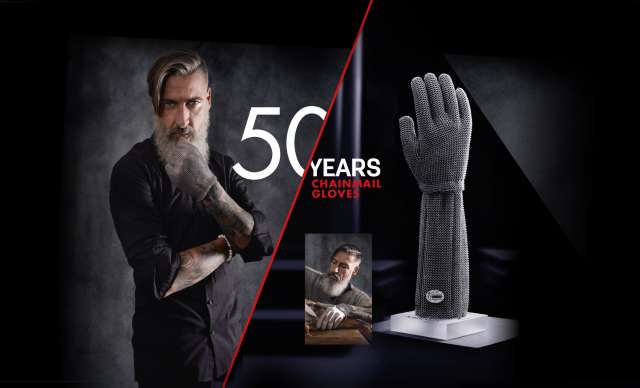 50 years of ring mesh gloves, 50 years of safety 50 years of ring mesh gloves, 50 years of safety