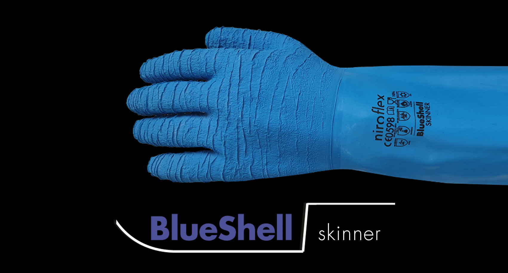 Rutschfeste wasserdichte Handschuhe: Niroflex BlueShell skinner, Waterproof Insulated Work Gloves