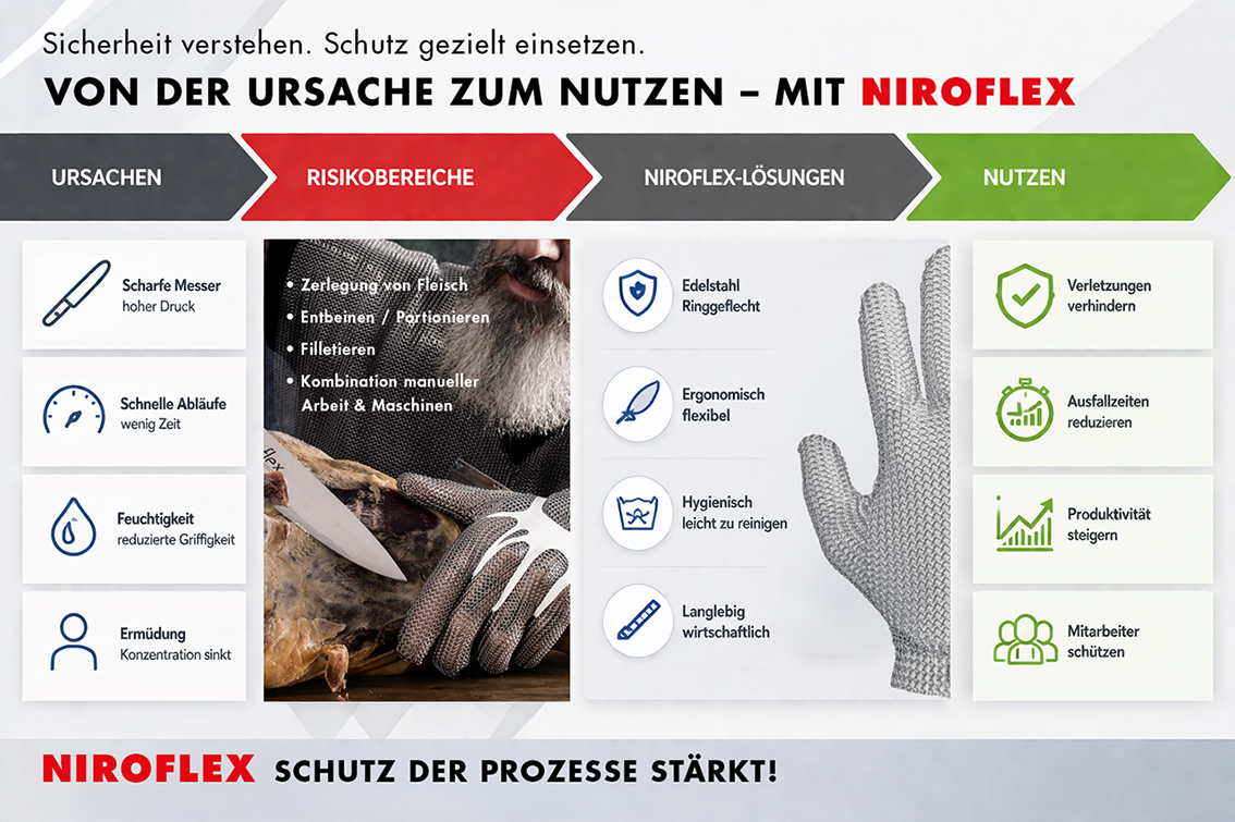 infografik stechschutzhandschuhe fleisch