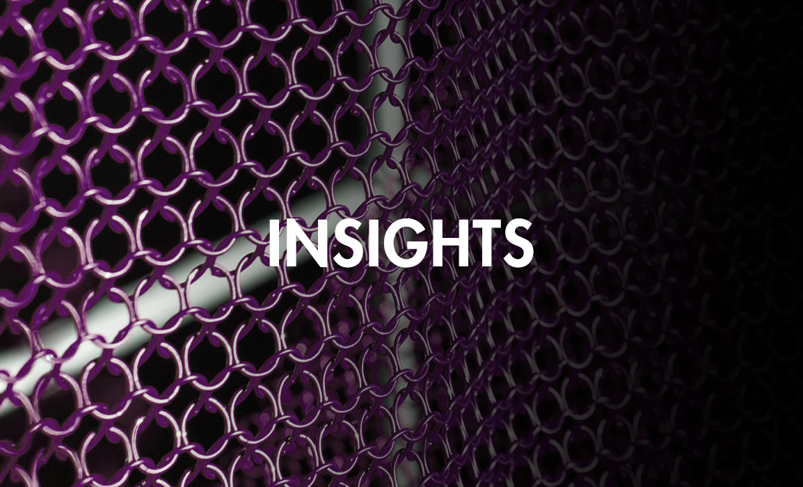 niroflex edelstahl ringgeflecht lila insights